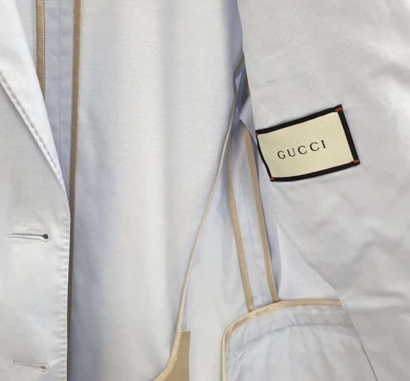 Gucci Light Jacket Blue Cotton Very good condition - Box View