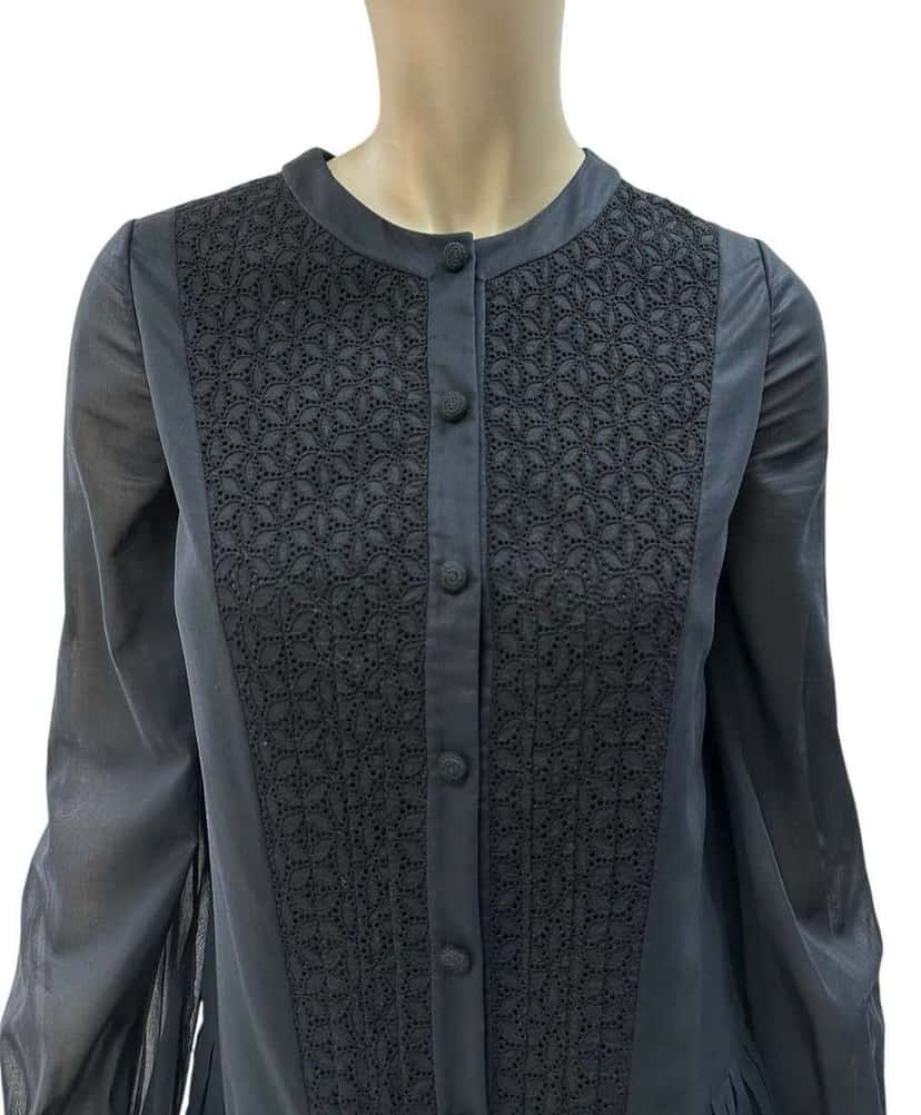 Saint Laurent Mid length dress Black Cotton Very good condition - Back View