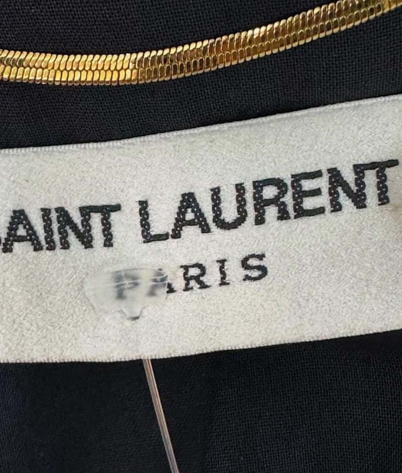 Saint Laurent Mid length dress Black Cotton Very good condition - Model View