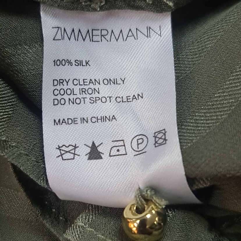 Zimmermann Cascade Ruffle Wrap Midi Dress Black Cotton Very good condition - Box View