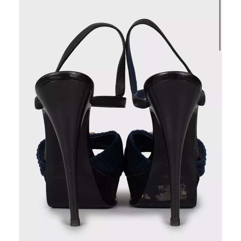 Saint Laurent Tribute High Heel Sandals MultiColor Leather Very good condition - Model View