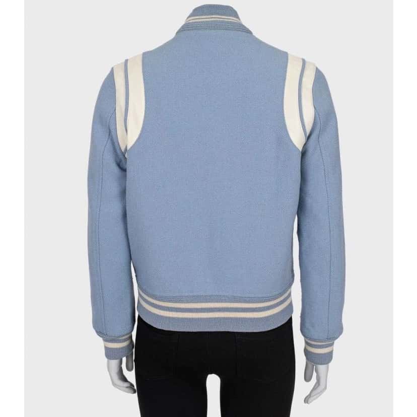 Saint Laurent Light Bomber Jacket Blue Cotton Very good condition - Inside View