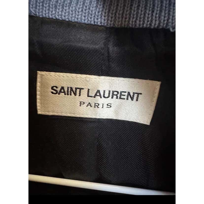 Saint Laurent Light Bomber Jacket Blue Cotton Very good condition - Box View