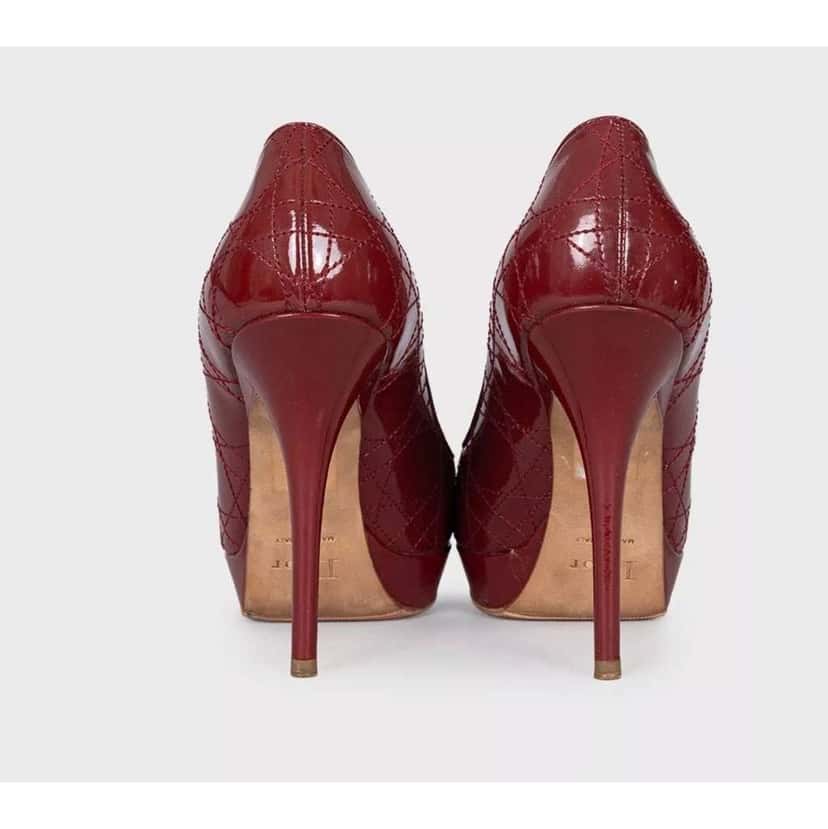 Dior Christian Heels Red Leather Very good condition - Model View