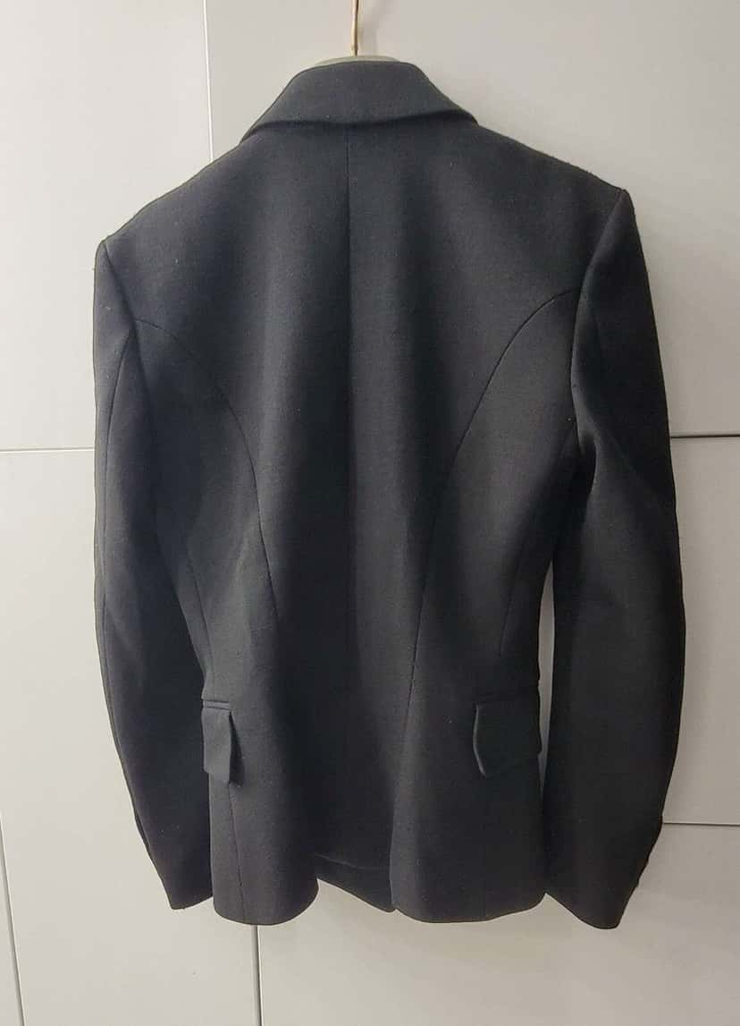 Balmain one button blazer Black Wool Very good condition - Box View
