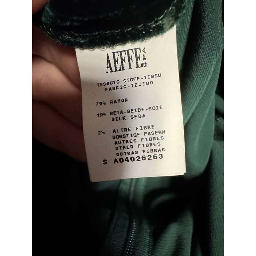 Jean Paul Gaultier Sheer Insert Dress Green Silk Very good condition - Box View