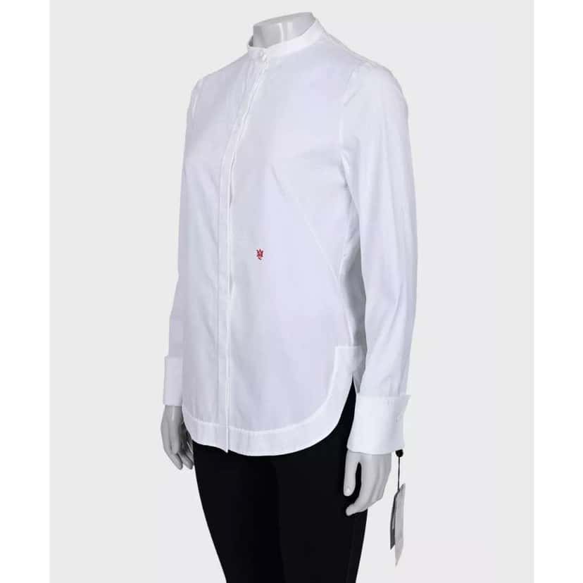 Alexander Mcqueen Embroidered Logo Shirt White Cotton Very good condition - Back View