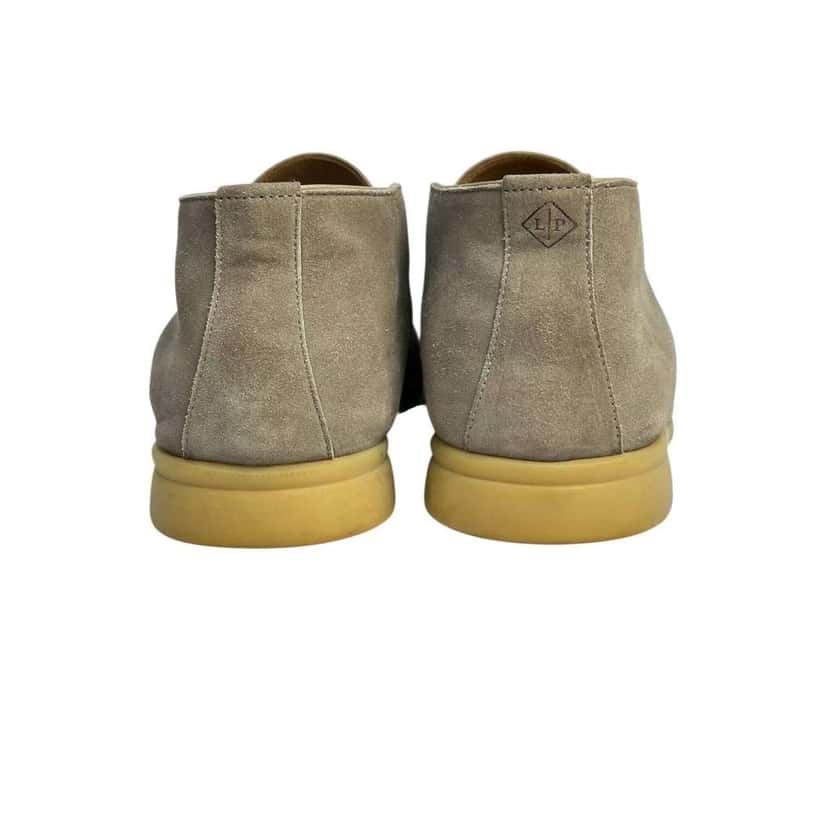 Loro Piana Dark Loafers Beige Suede Very good condition - Model View