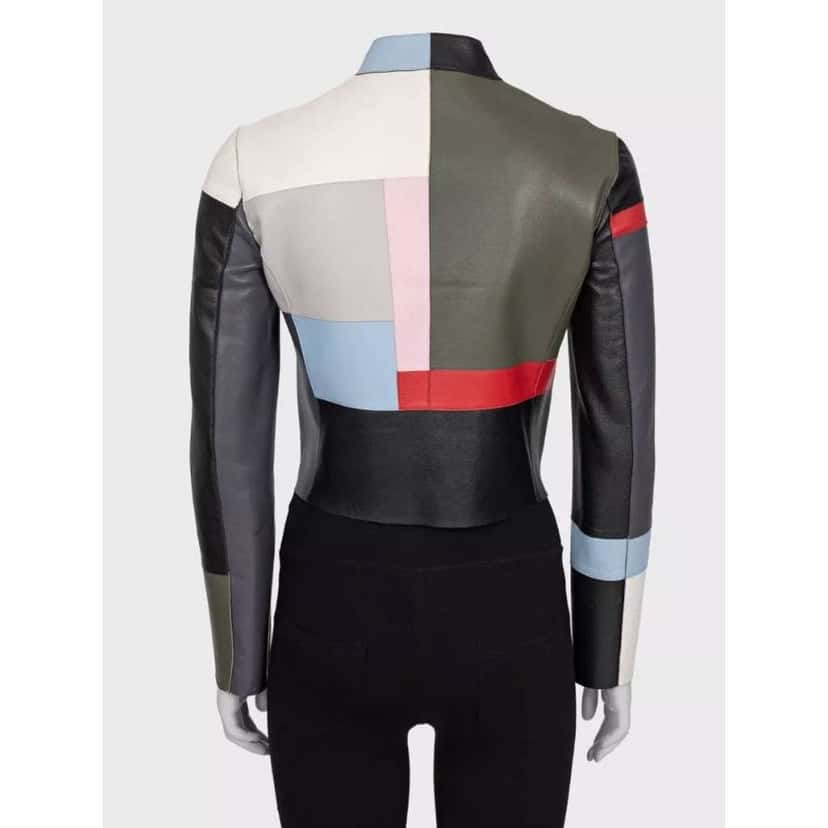 Fendi Cropped Jacket MultiColor Leather Very good condition - Inside View