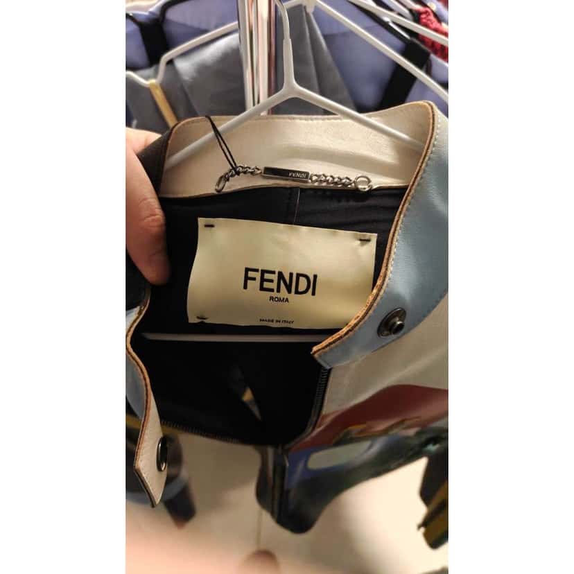 Fendi Cropped Jacket MultiColor Leather Very good condition - Box View