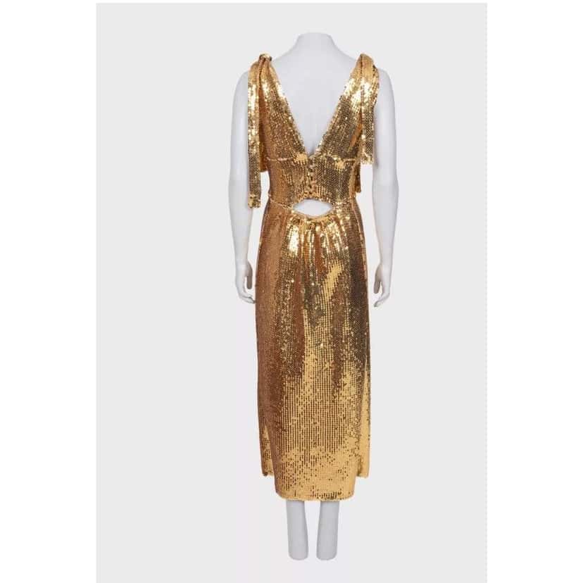 Paco Rabanne Sequin Dress Gold Very good condition - Inside View