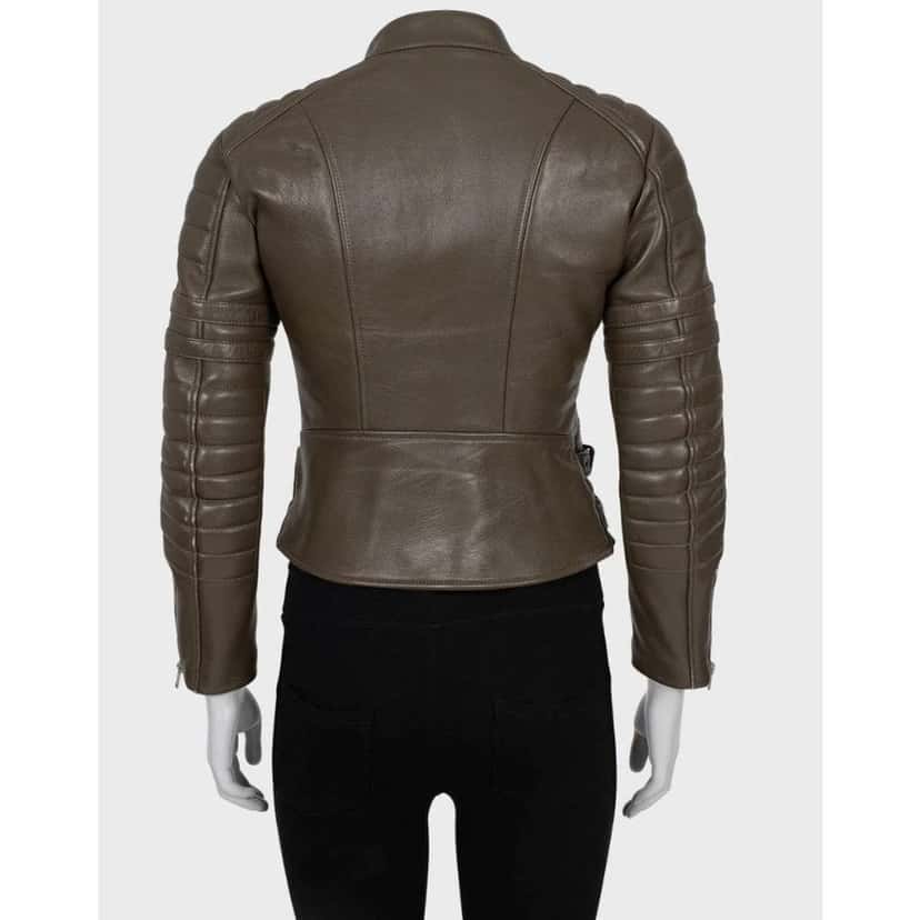 Celine Quilted Jacket (US ) Brown Leather Very good condition - Inside View