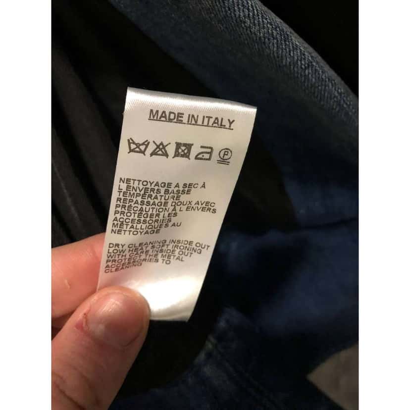 Balmain Double Breasted Jacket Blue Cotton Very good condition - Box View