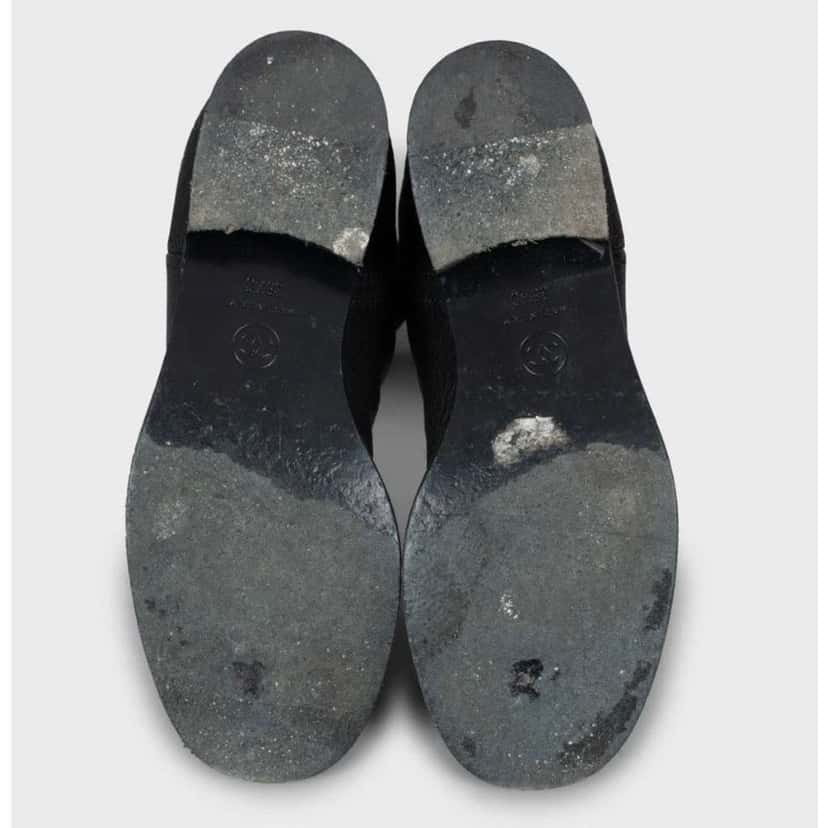 Chanel Two Boots Black Leather Good condition - Box View