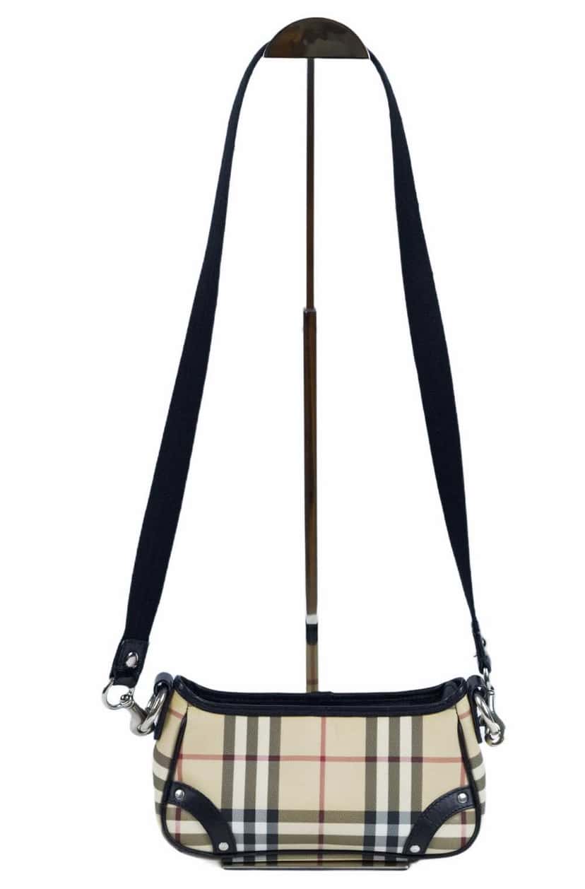Burberry Baguette Crossbody MultiColor Canvas Leather Very good condition - Inside View