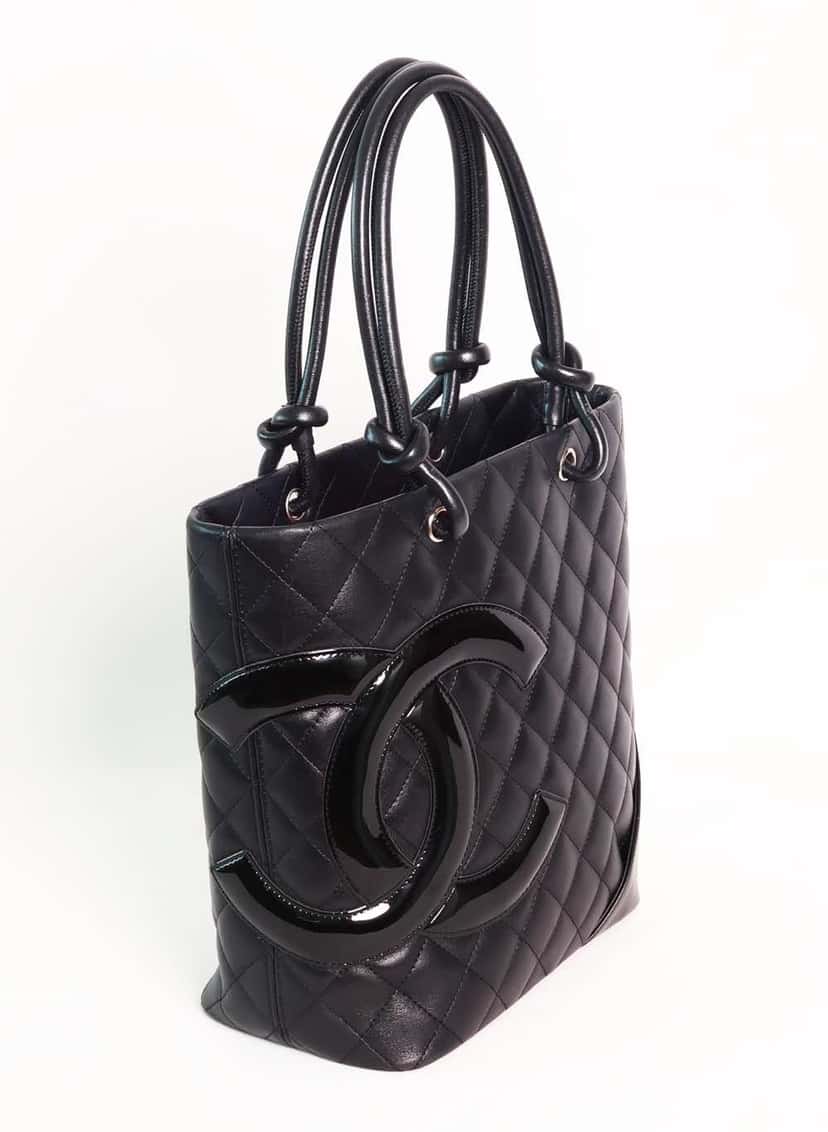 Chanel Cambon Medium Black Leather Very good condition - Inside View
