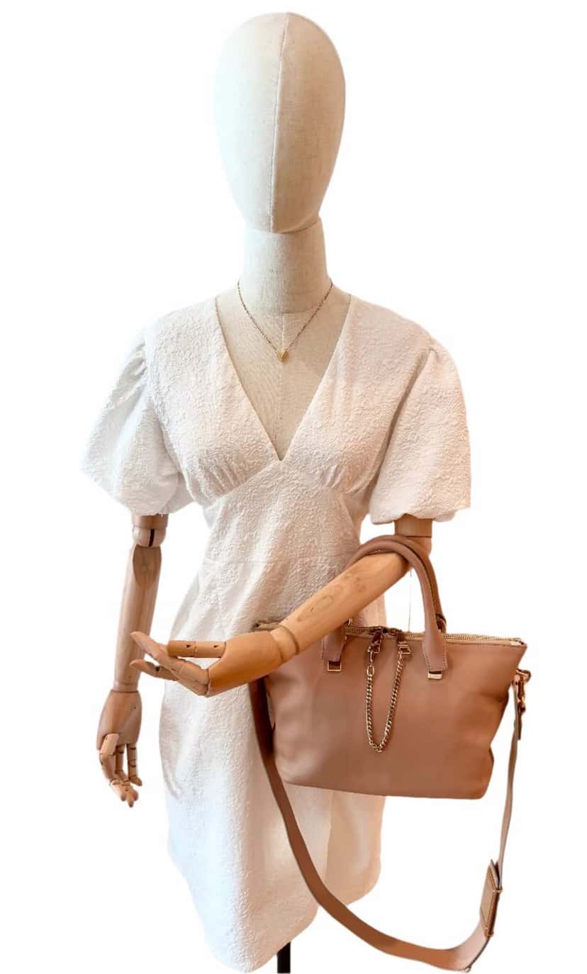Chloe Two-way Bag Orange Leather Very good condition - Model View