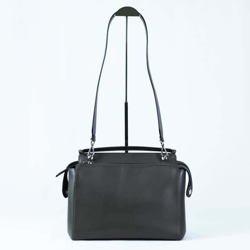 Fendi Whipstitch Dotcom Grey Leather Very good condition - Inside View
