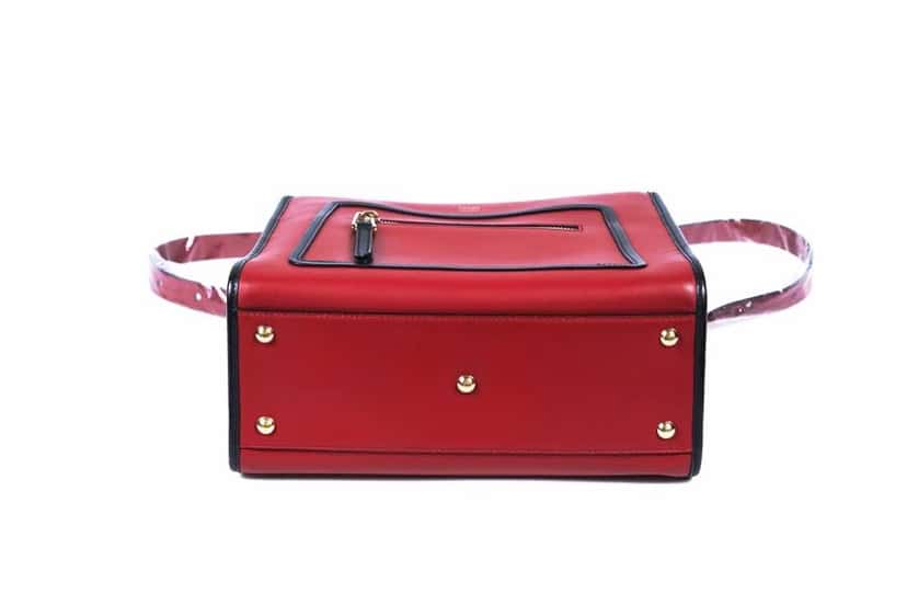 Fendi Runaway Bag Red Leather Metal Never worn - Box View