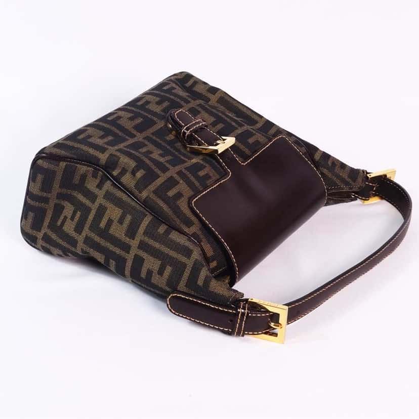 Fendi Zucca Small Brown Leather Very good condition - Box View