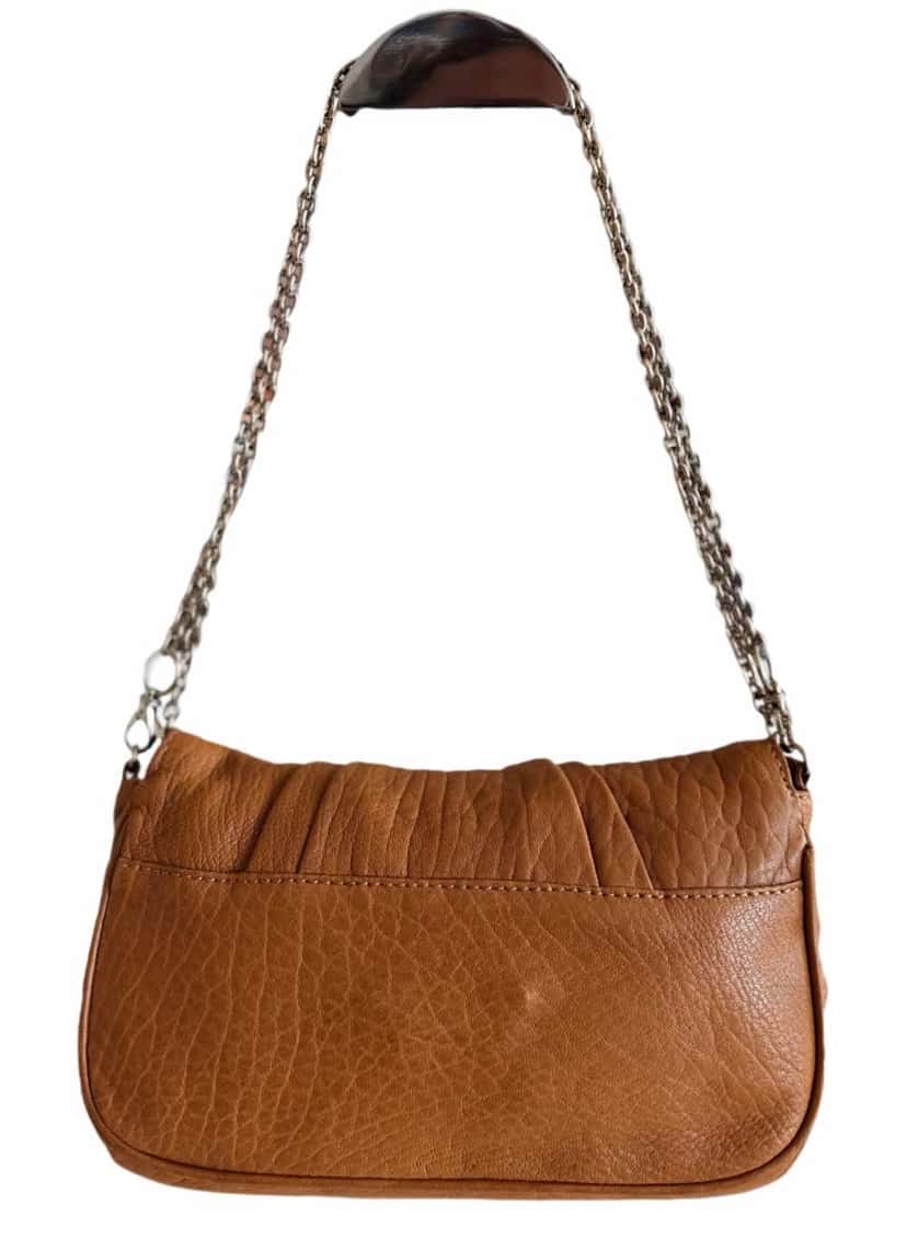 Fendi Chain Bag Brown Leather Very good condition - Back View