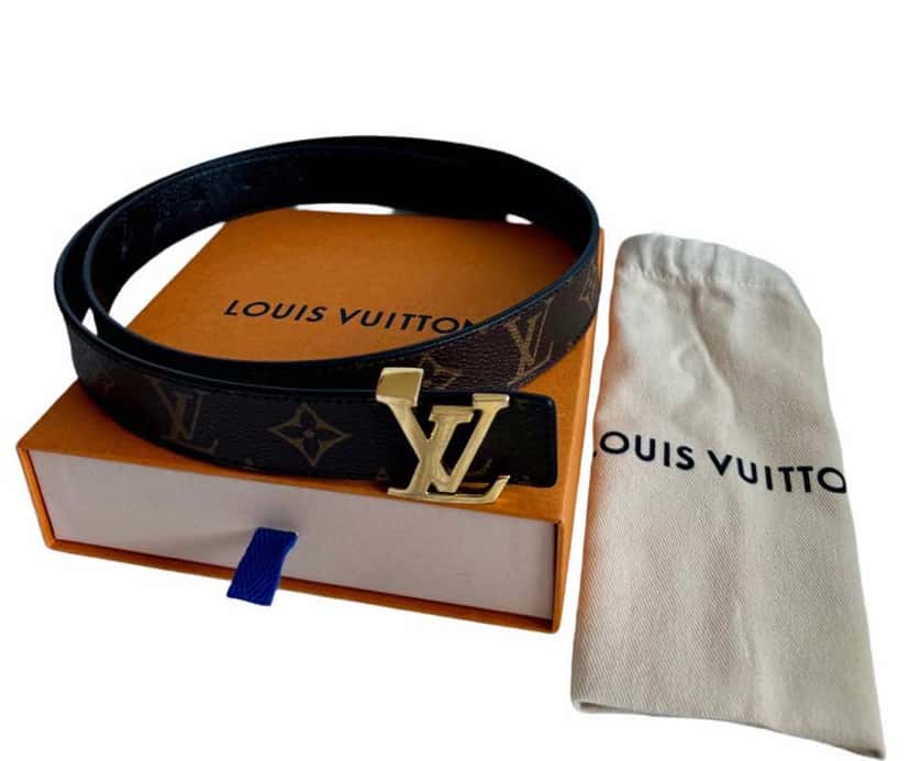 Louis Vuitton Monogram Belt Brown Canvas Leather Very good condition - Back View