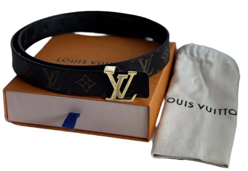 Louis Vuitton Monogram Belt Brown Canvas Leather Very good condition - Inside View