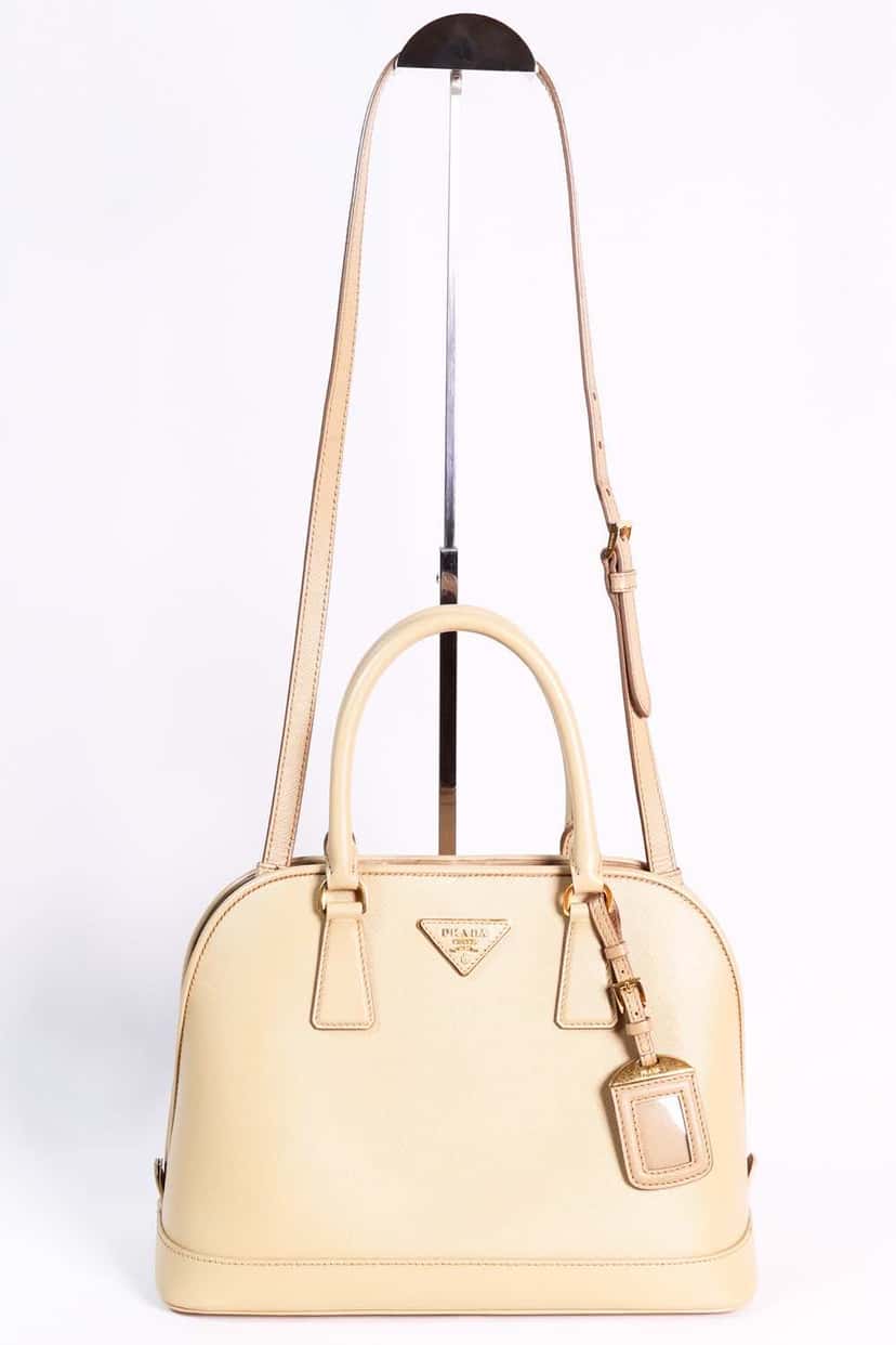 Prada Saffiano Beige Beige Leather Good condition - Inside View