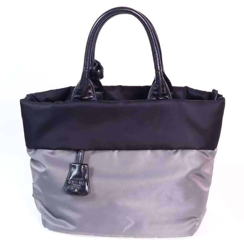 Prada Tessuto Crossbody Black Leather Enamel Very good condition - Front View