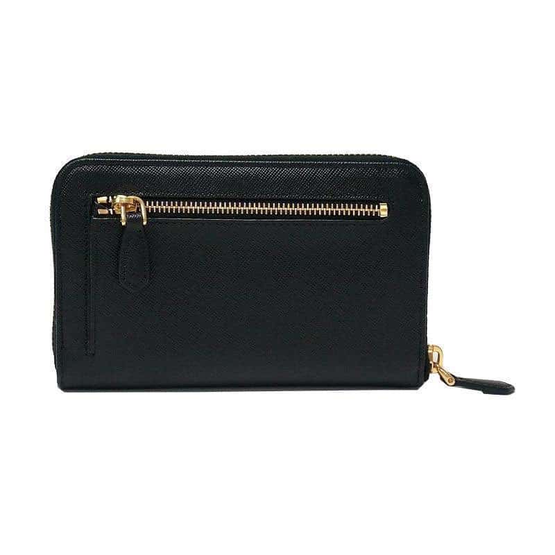 Prada Prada Women's Black Saffiano Cuir Full Zip Wallet Black Leather Never worn, with tag - Inside View