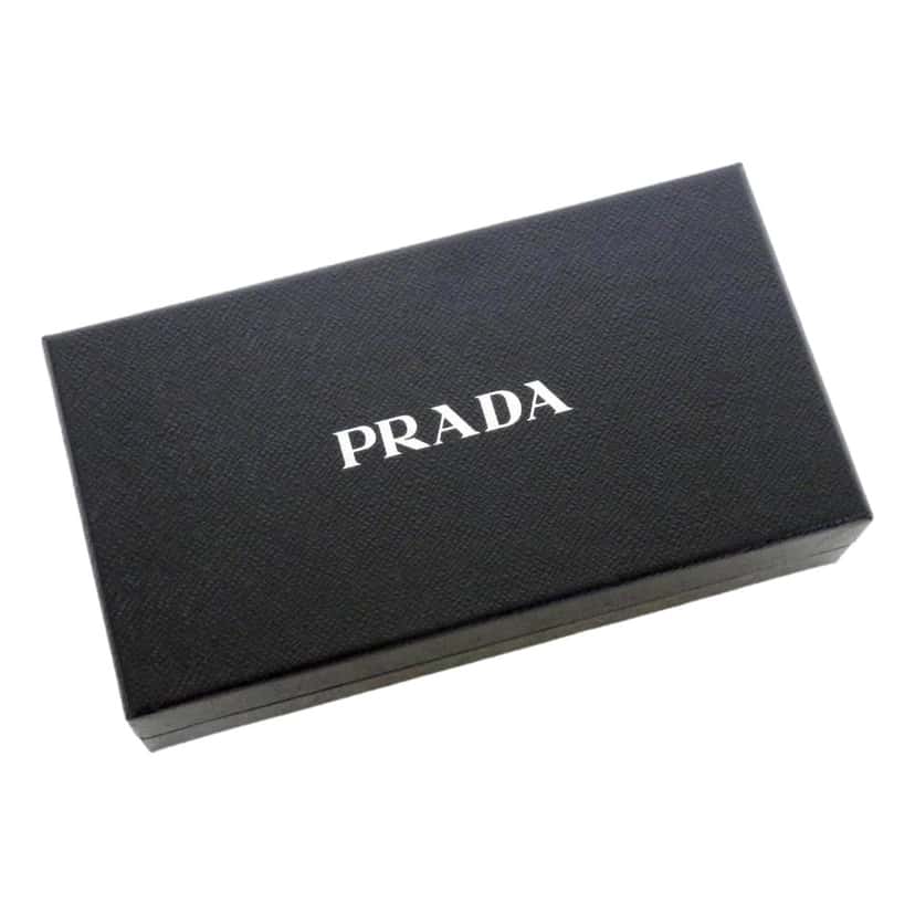 Prada Prada Women's Black Saffiano Cuir Full Zip Wallet Black Leather Never worn, with tag - Box View