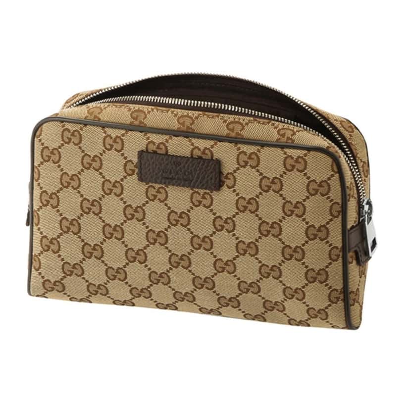 Gucci Gucci Original GG Guccissima Canvas Beige Fanny Pack Belt Bag Brown Canvas Never worn, with tag - Inside View