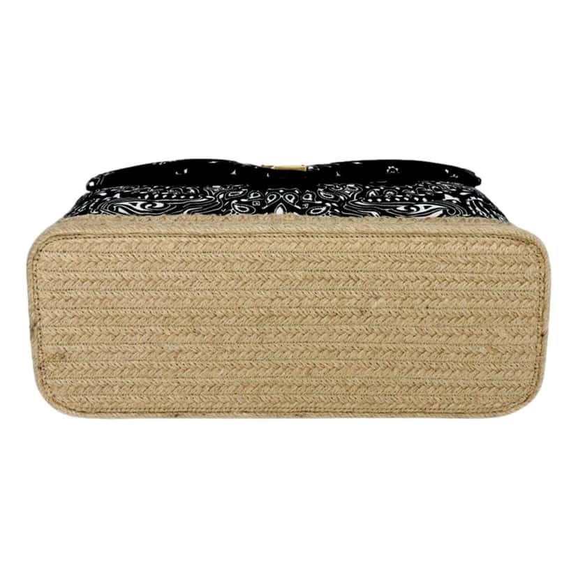 Saint Laurent Saint Laurent Loulou Black Paisley Quilted Cross Body Bag Black Canvas Never worn, with tag - Box View