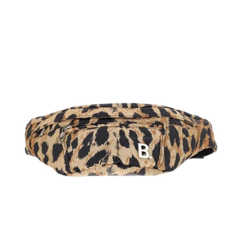 Balenciaga Balenciaga Nylon Leopard Print Belt Bag Beige Never worn, with tag - Front View