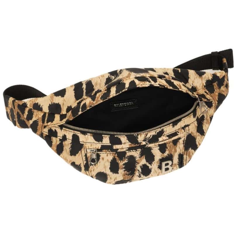 Balenciaga Balenciaga Nylon Leopard Print Belt Bag Beige Never worn, with tag - Inside View