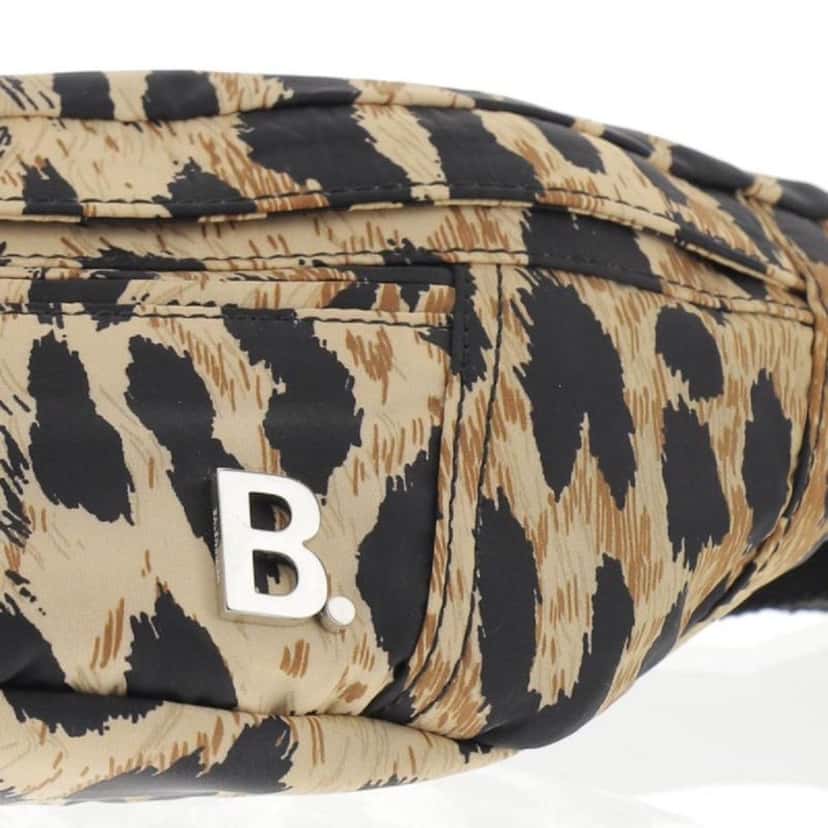 Balenciaga Balenciaga Nylon Leopard Print Belt Bag Beige Never worn, with tag - Model View
