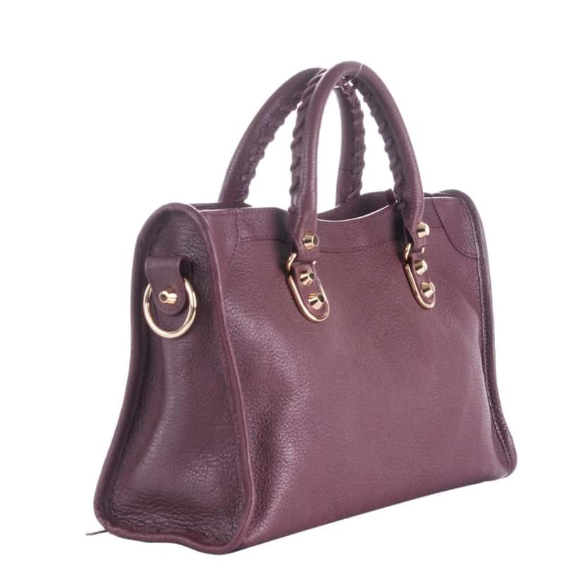 Balenciaga Balenciaga City Prune Purple Goat Leather Small Shoulder Bag Purple Leather Never worn, with tag - Inside View
