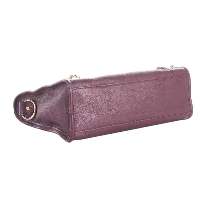 Balenciaga Balenciaga City Prune Purple Goat Leather Small Shoulder Bag Purple Leather Never worn, with tag - Model View