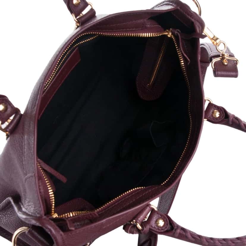 Balenciaga Balenciaga City Prune Purple Goat Leather Small Shoulder Bag Purple Leather Never worn, with tag - Box View