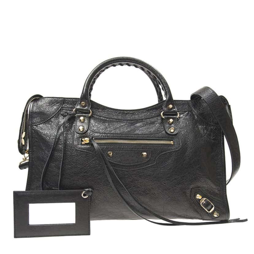 Balenciaga Balenciaga Classic City Grey Shiny Arena Leather Shoulder Bag Other Leather Never worn, with tag - Front View