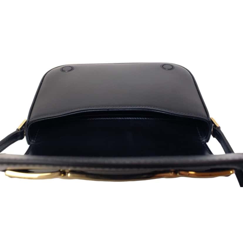 Prada Prada City Calf Leather Black Crossbody Flap Bag Black Leather Never worn, with tag - Model View