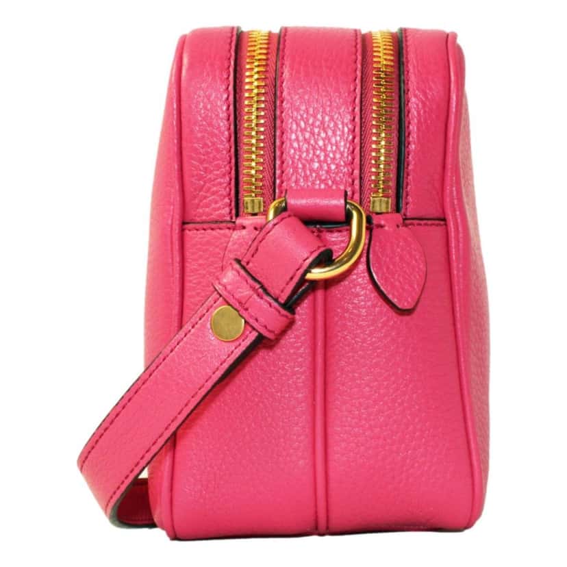 Prada Prada Peonia Pink Vitello Phenix Leather Double Zip Crossbody Pink Leather Never worn, with tag - Inside View