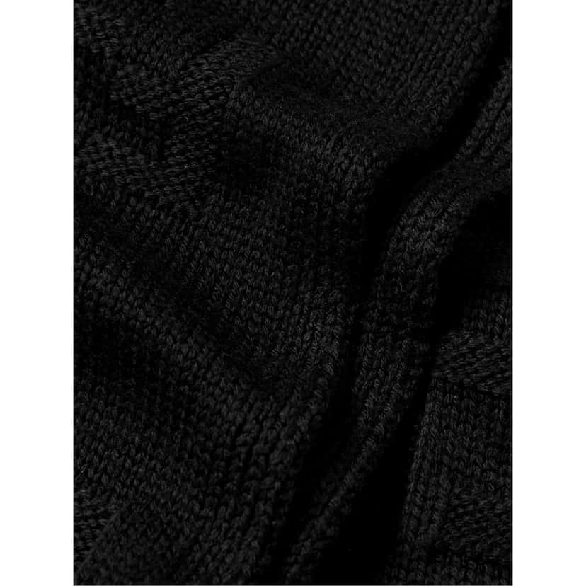 Fendi Fendi FF Karl Nero Jacquard Wool Scarf Black Never worn, with tag - Back View