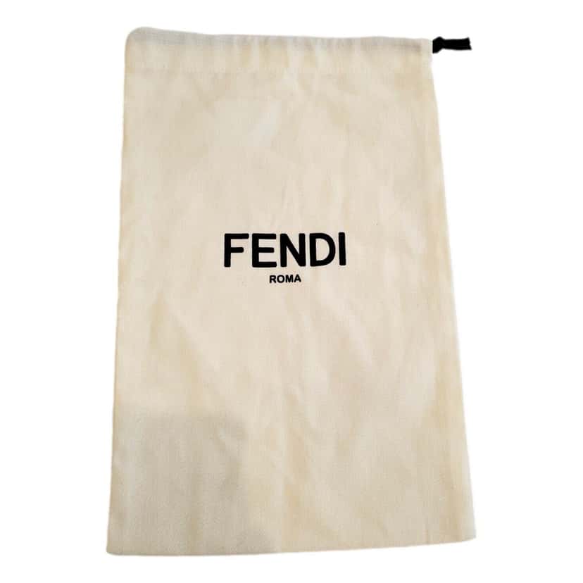 Fendi Fendi FF Print Nero and Bianco Knitted Wool Scarf Black Never worn, with tag - Model View