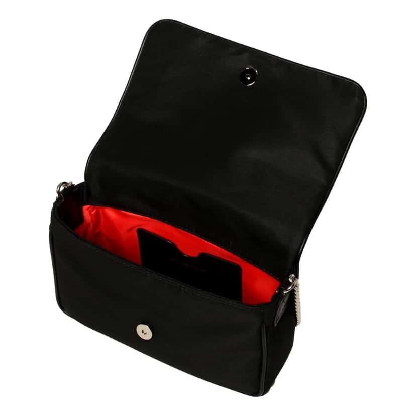 Alexander Mcqueen Alexander McQueen Small Black Nylon Skull Shoulder Bag Black Never worn, with tag - Model View