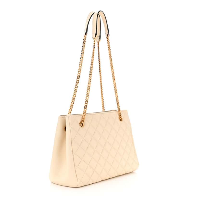 Versace Versace La Medusa Nappa Quilted Beige Leather Large Tote Bag Beige Leather Never worn, with tag - Back View