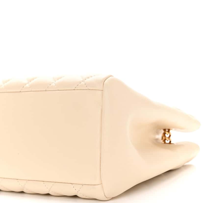 Versace Versace La Medusa Nappa Quilted Beige Leather Large Tote Bag Beige Leather Never worn, with tag - Inside View