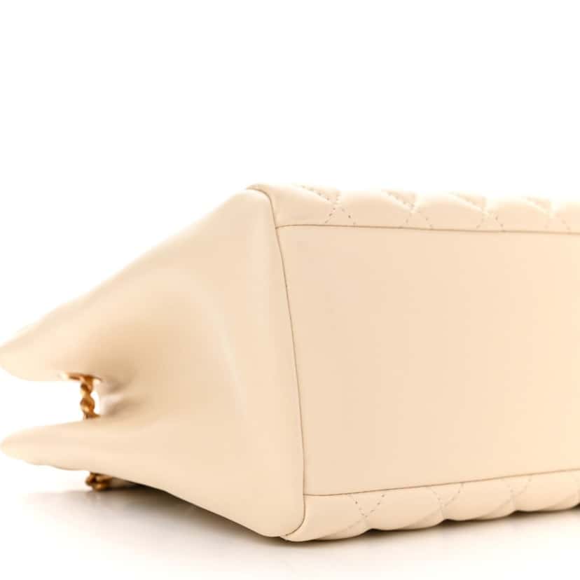 Versace Versace La Medusa Nappa Quilted Beige Leather Large Tote Bag Beige Leather Never worn, with tag - Box View