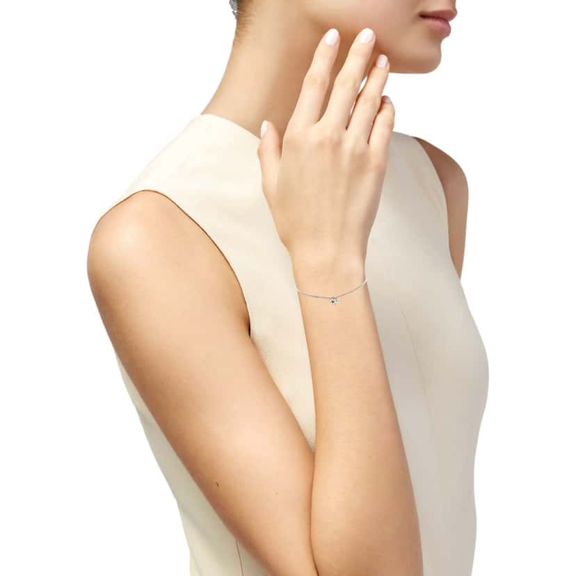 Saint Laurent Saint Laurent Monogram Twist Silver Metal Chain Bracelet Silver Never worn, with tag - Inside View