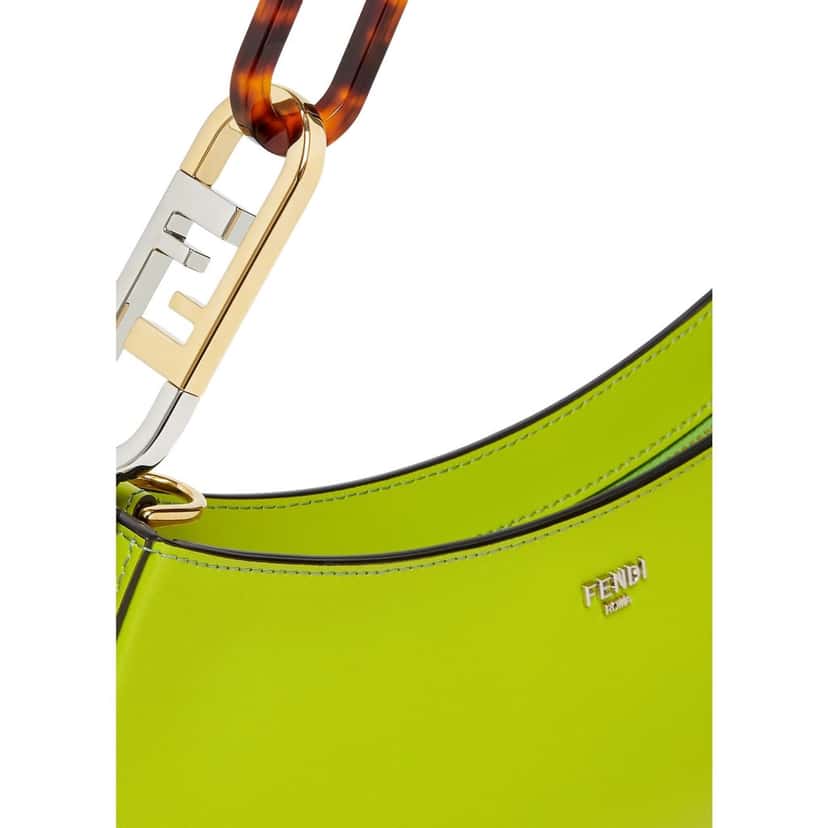 Fendi Fendi O'Lock Swing Wasabi Green Calf Leather Small Hobo Shoulder Bag Green Leather Never worn, with tag - Box View